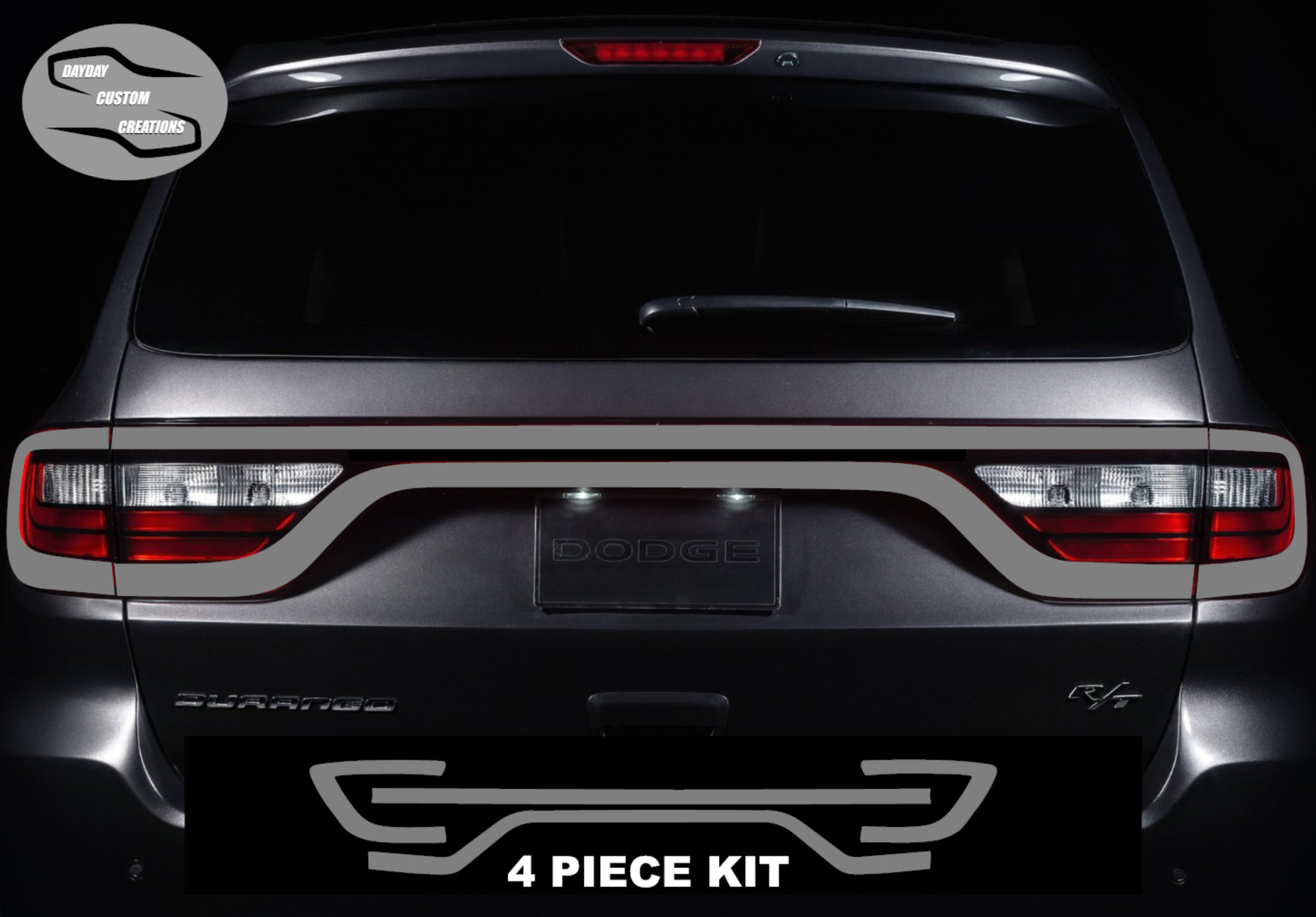 14-25 Dodge Durango Colored Taillight Tint Overlay