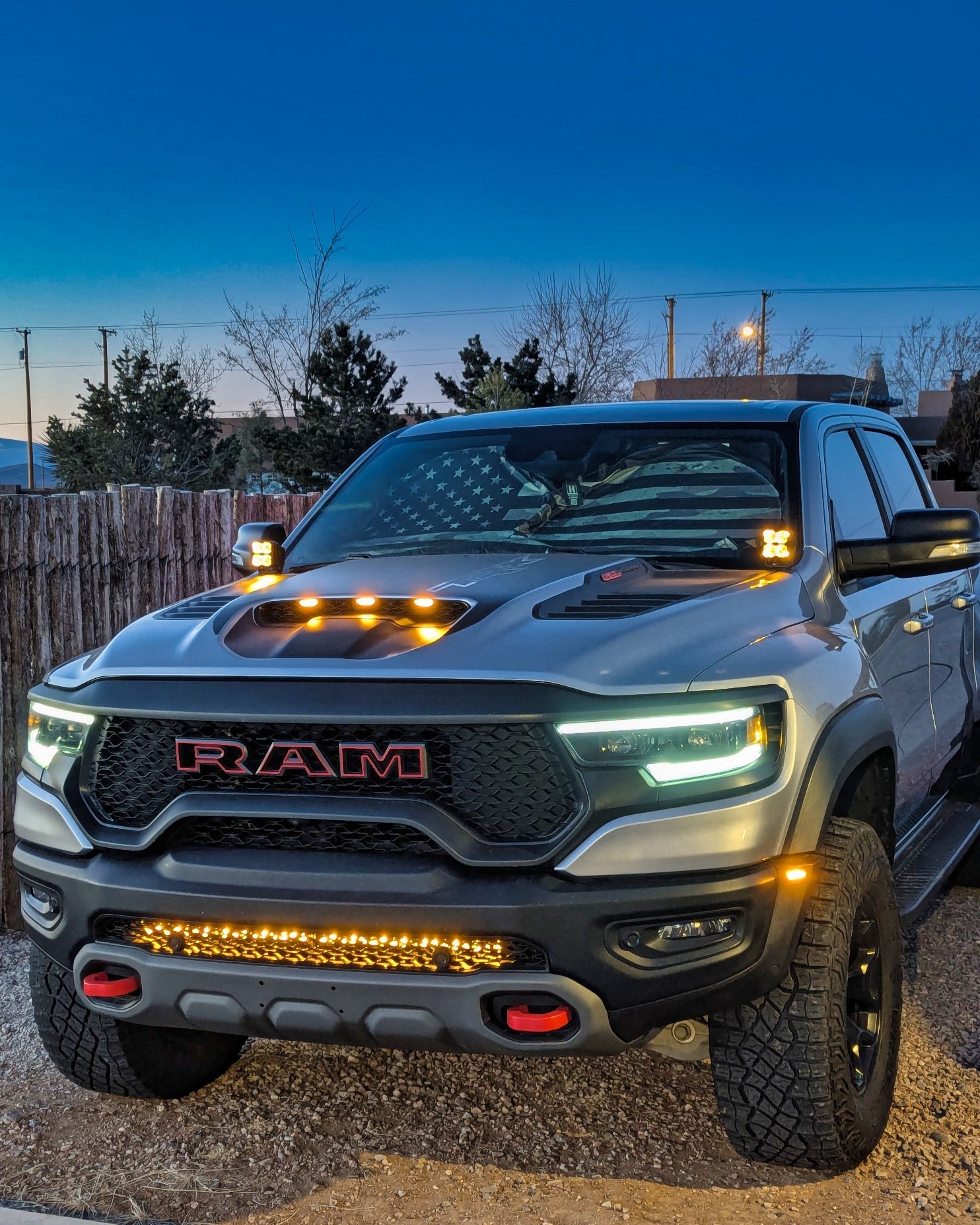 M&R Automotive 2019+ RAM 1500/TRX Hood Mount/Ditch Lights/Pillars PRO