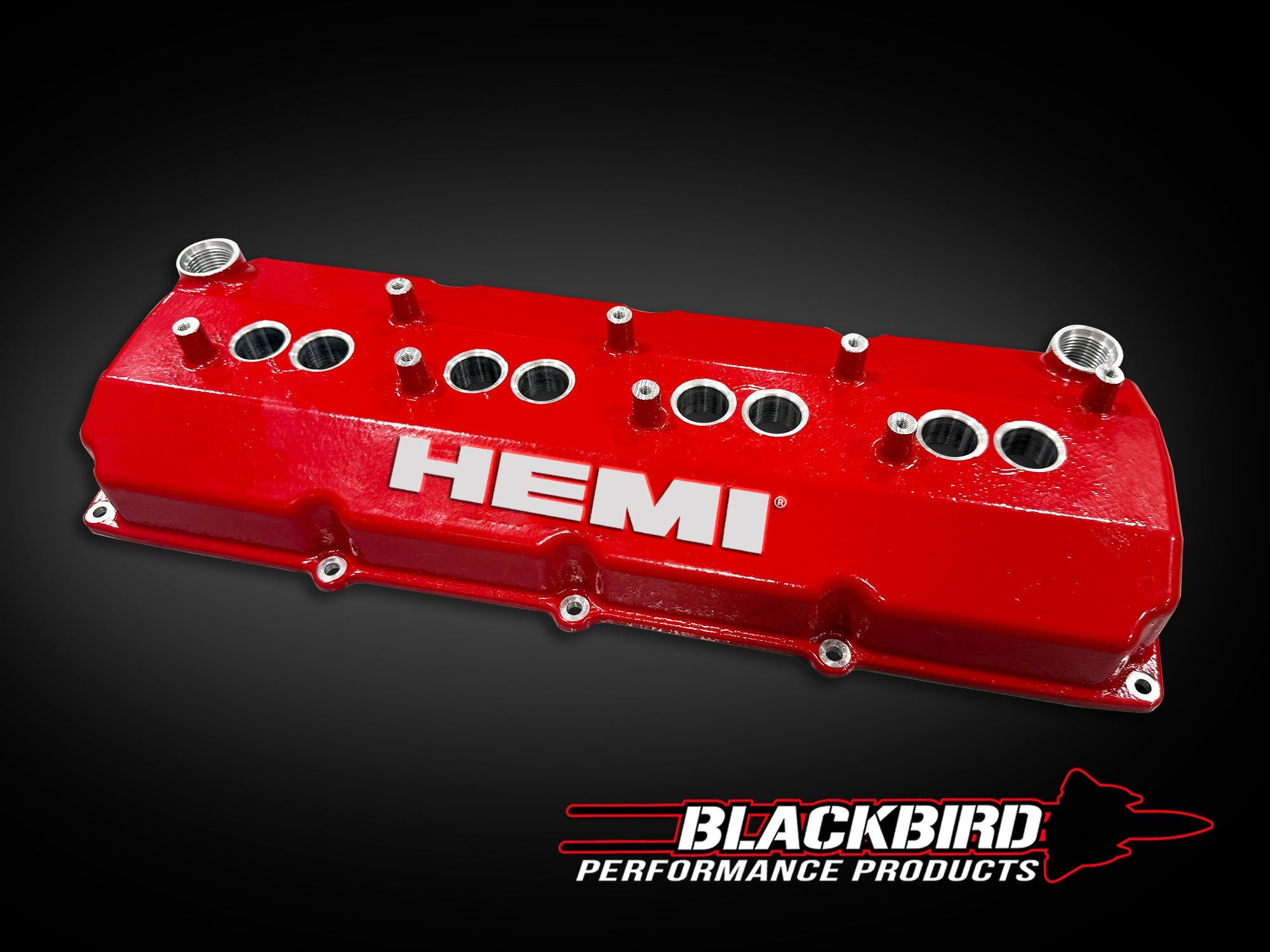 Blackbird Performance Hemi Logo Cast Valve Covers