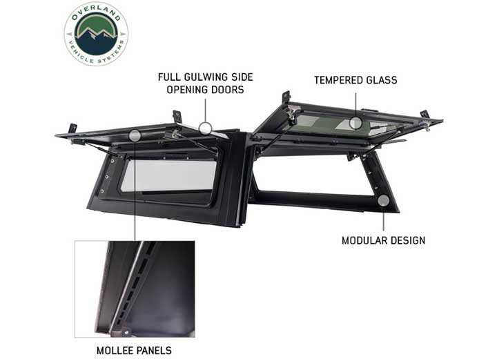 OVE Ram 1500, RHO & TRX 2019-2027 Expedition Truck Cap 5.7 Bed