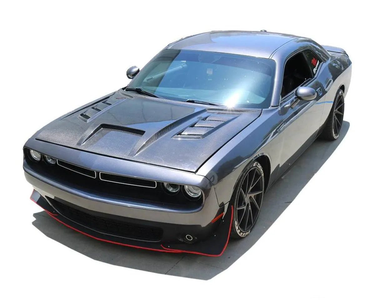 VIS Racing Carbon Fiber Terminator Style Hood Dodge Challenger 2DR 2008-2022