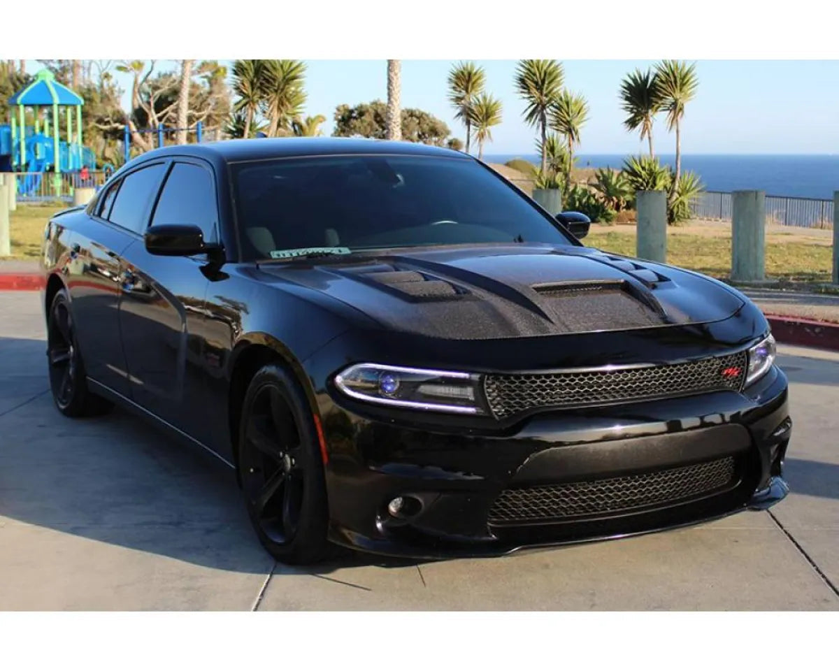 VIS Racing Carbon Fiber Terminator Style Hood Dodge Charger 4DR 2015-2023