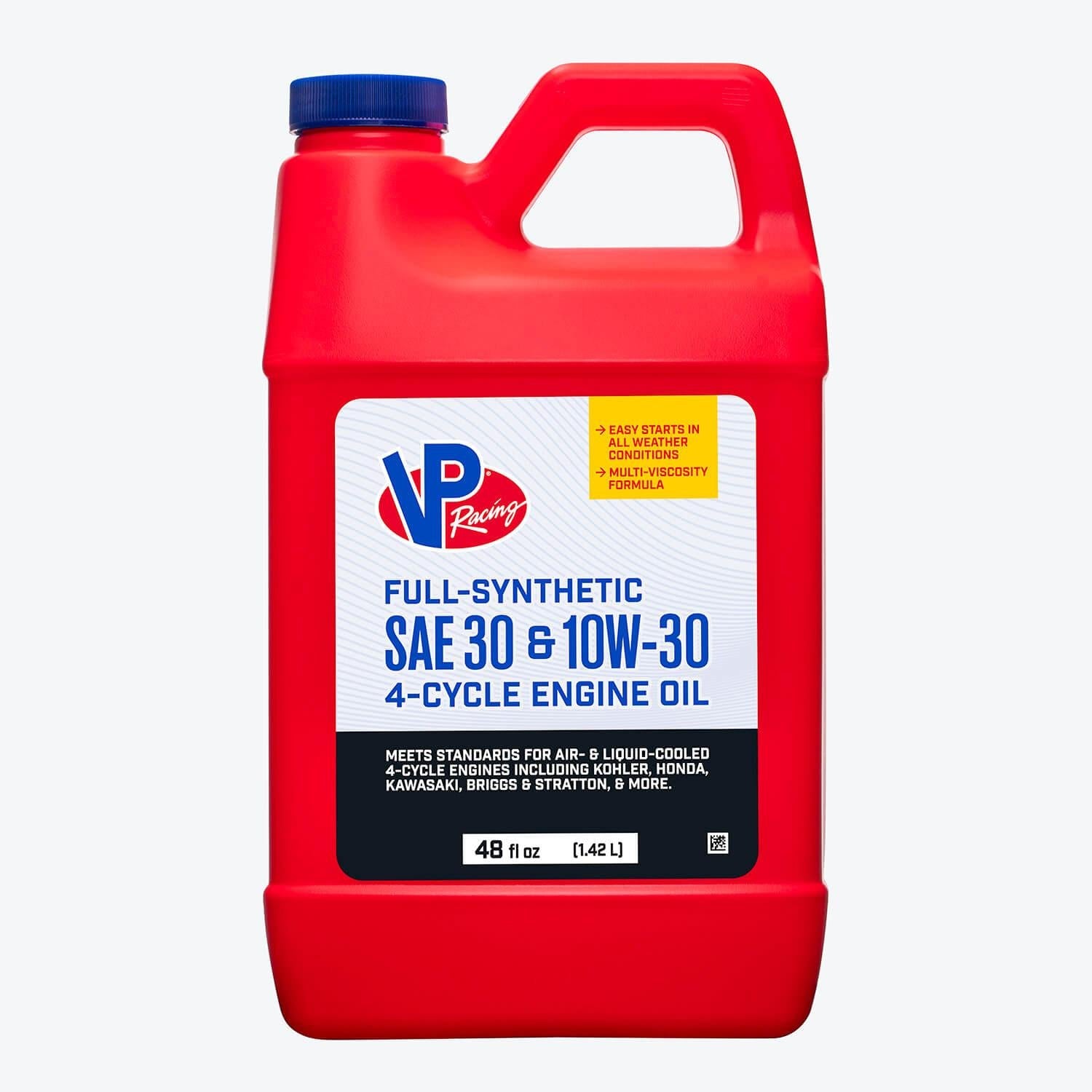 VP Racing 4-Cycle Engine Oil SAE 30 - 10W30 Full Synthetic Small Engine Oil