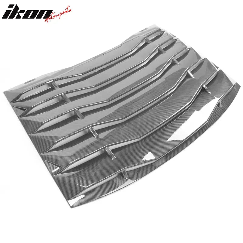 Ikon Motorsports 2008-2023 Dodge Challenger Rear Window Scoop Louver Vent