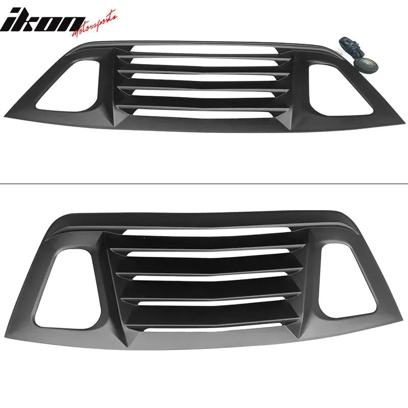 Ikon Motorsports 2008-2023 Dodge Challenger Rear Window Scoop Louver Vent