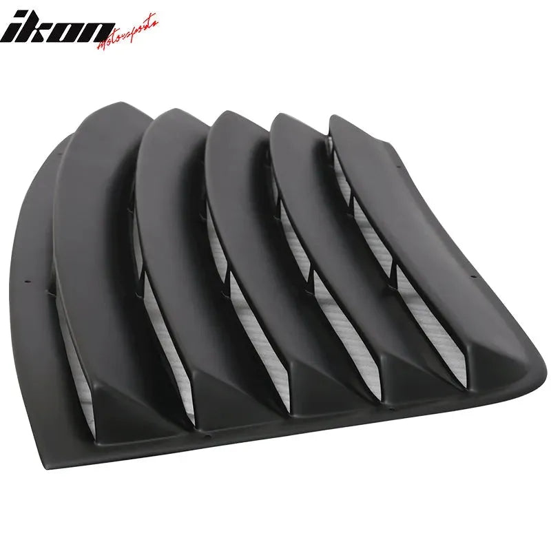 Ikon Motorsports 2008-2023 Dodge Challenger Rear Window Scoop Louver Vent