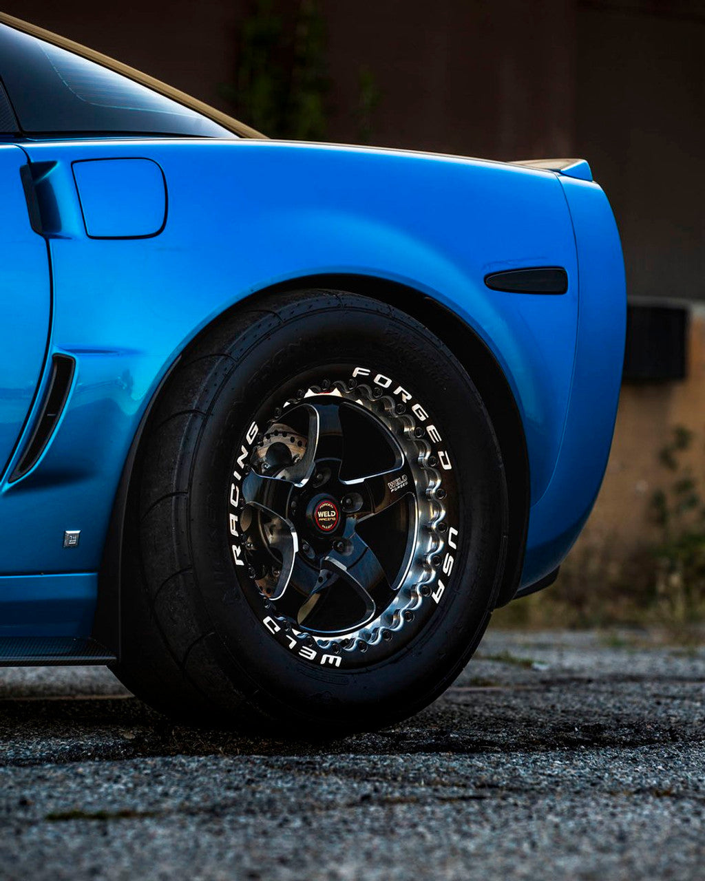 Weld Racing RT-S S71 17x11 / 5x4.75 BP / 7.7in. BS Black Drag Wheel (High Pad) - Black Single Beadlock MT - 71HB7110B77F