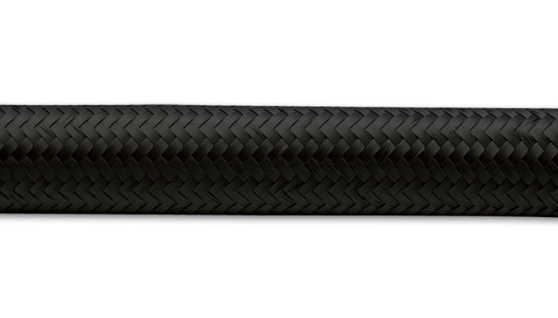 Vibrant -10 AN Black Nylon Braided Flex Hose (5 foot roll)