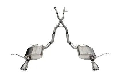 Corsa 11-21 Jeep Grand Cherokee Xtreme 2.5in Cat-Back Dual Rear Exit w/ Single 4.5in