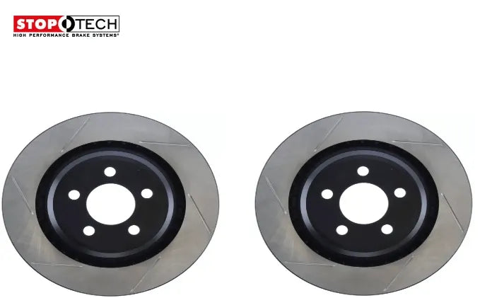 06-23 Charger/Challenger/300 StopTech Slotted Rear Rotors (4 Piston Brembo Calipers)