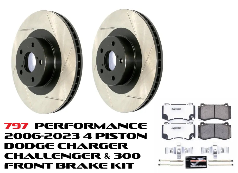 2006-2023 Dodge Charger / Challenger / 300 4 Piston Front Brake Kit