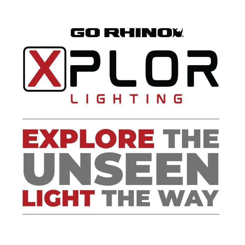 Go Rhino Xplor Bright Series Sgl Row LED Light Bar (Side/Track Mount) 51in. - Blk