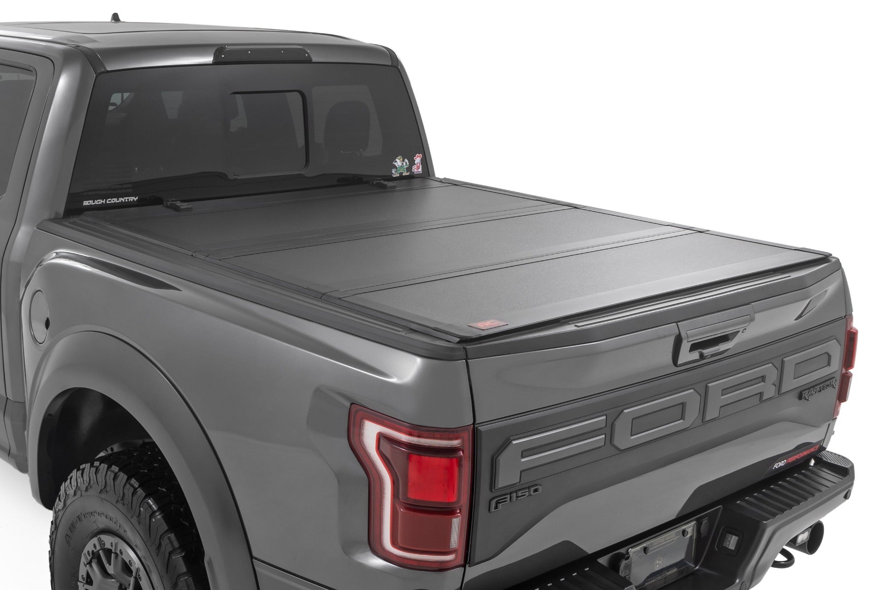Rough Country Hard Tri-Fold Flip Up Bed Cover Ford F-150 (21-26)/F-150 Lightning (22-26)