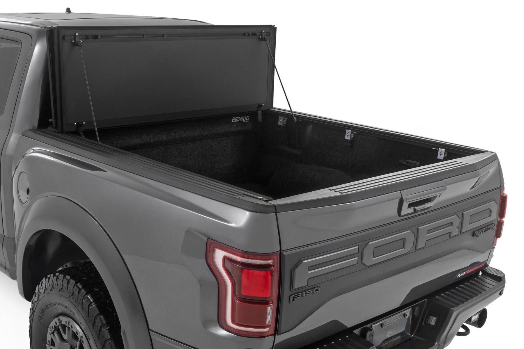 Rough Country Hard Tri-Fold Flip Up Bed Cover Ford F-150 (21-26)/F-150 Lightning (22-26)