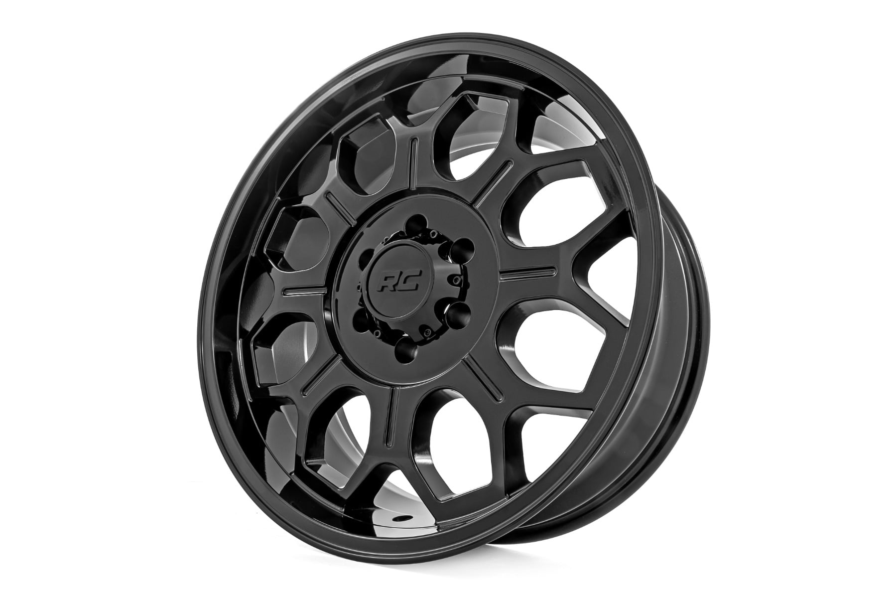 Rough Country 77 Series Wheel Semi Gloss Black 6x139.7