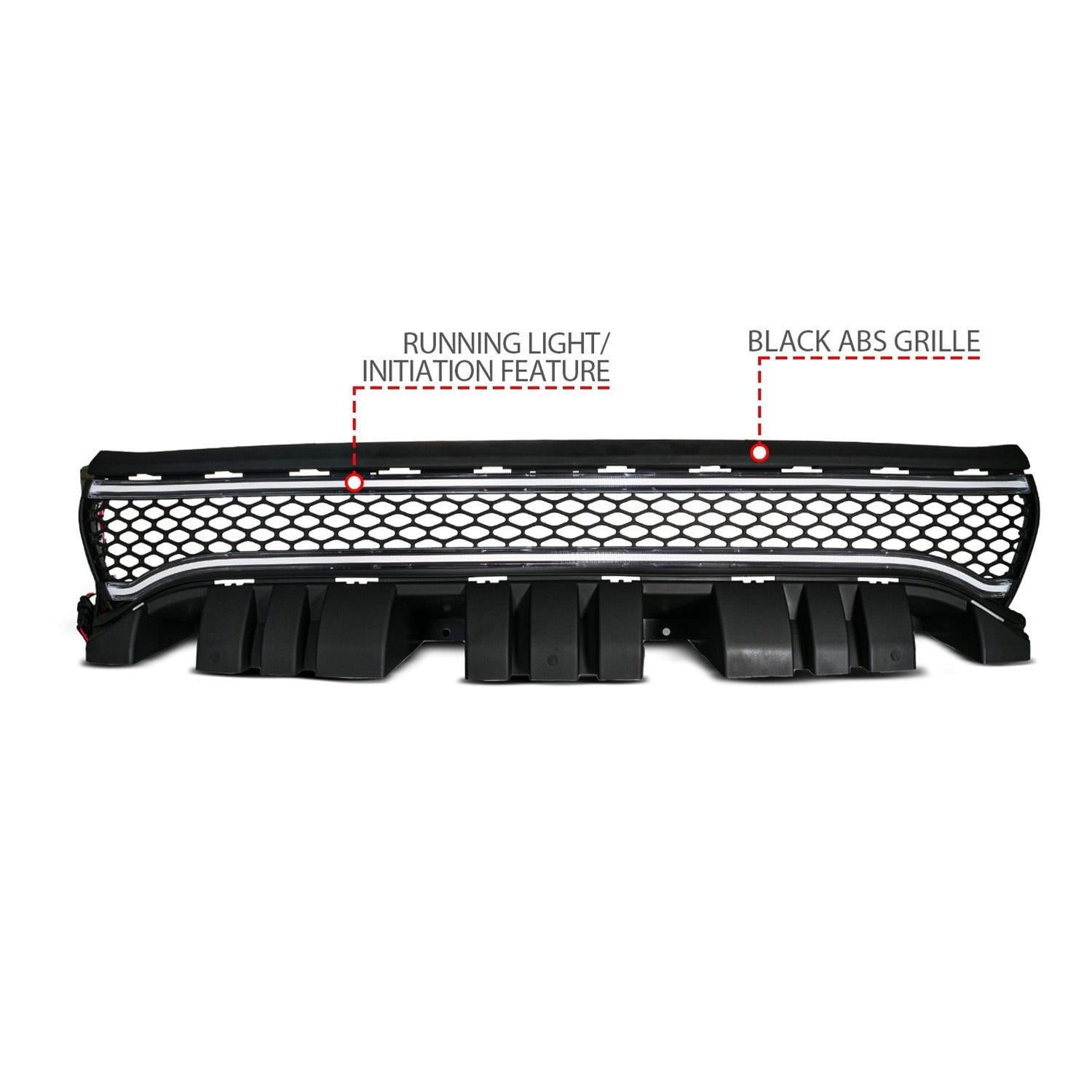ANZO USA Light Up Grille 2015-2023 Dodge Charger SRT