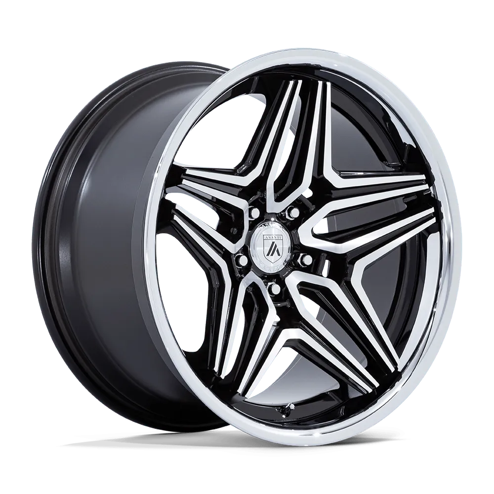 Asanti Wheels ABL46 Duke Gloss Black Machined Wheel