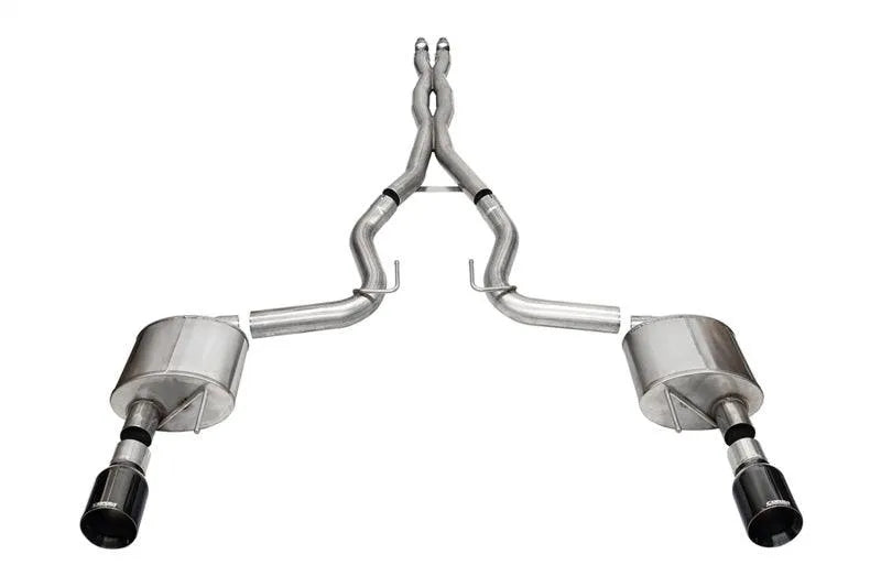 Corsa 2024 Ford Mustang GT Sport Cat-Back Ex.Sys 3.0in Dual Rear Exit w/4.5in Pro Series Tips