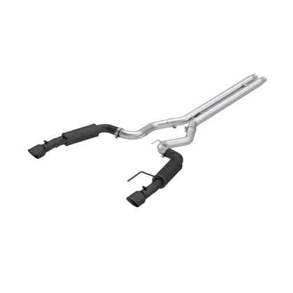 MBRP 2024+ Ford Mustang GT S650, 5.0L 3in Cat-Back Dual Split Rear, Black-Coated (street) - S7251BLK