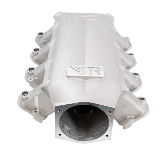 BTR TRINITY INTAKE MANIFOLD FOR CATHEDRAL PORT ENGINES - NATURAL - TRA-1-P105