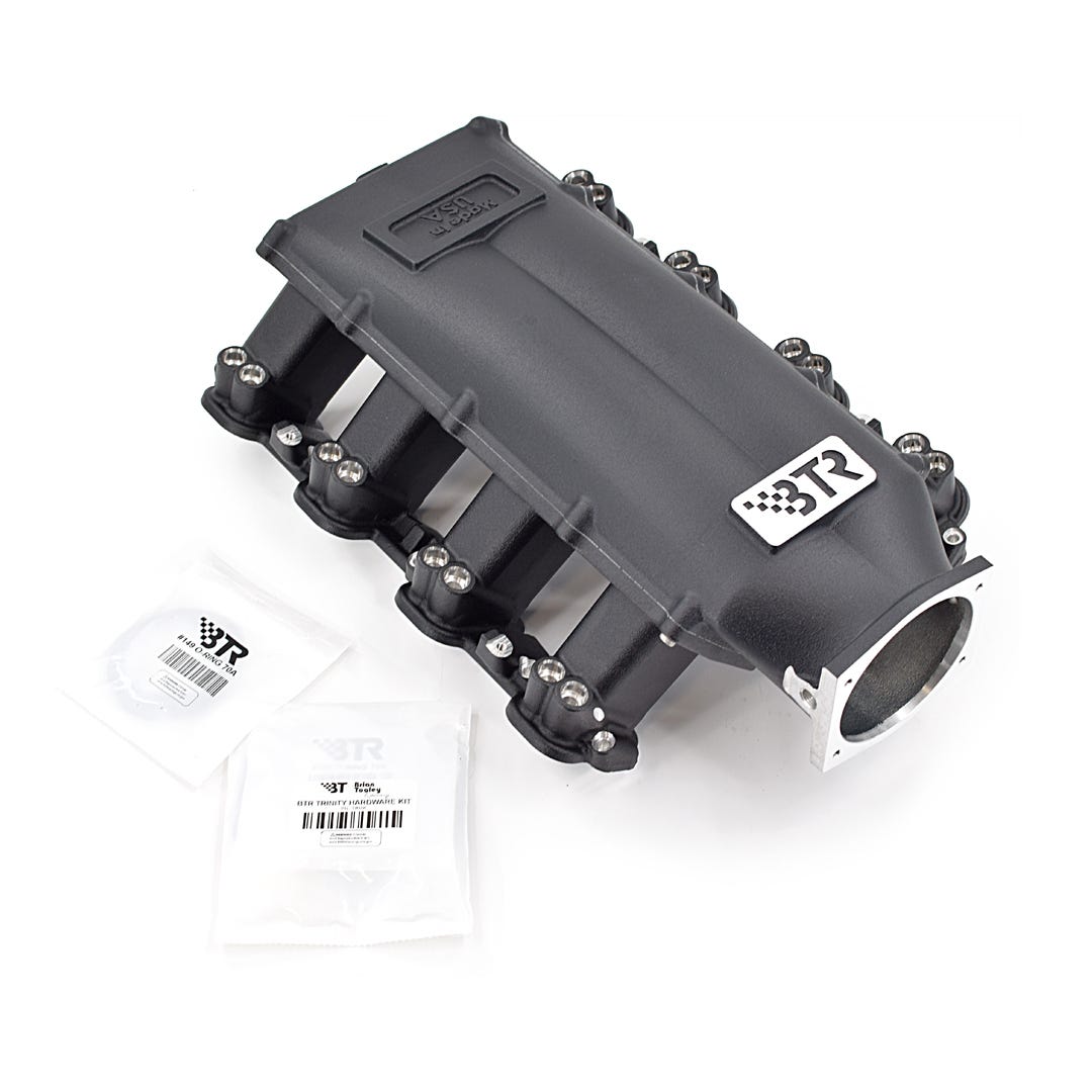 BTR TRINITY INTAKE MANIFOLD - LS7 DUAL INJECTOR - BLACK - TRA-7-BLK-P105-2I