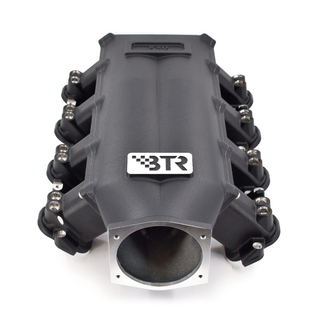 BTR TRINITY INTAKE MANIFOLD - LS7 DUAL INJECTOR - BLACK - TRA-7-BLK-P105-2I