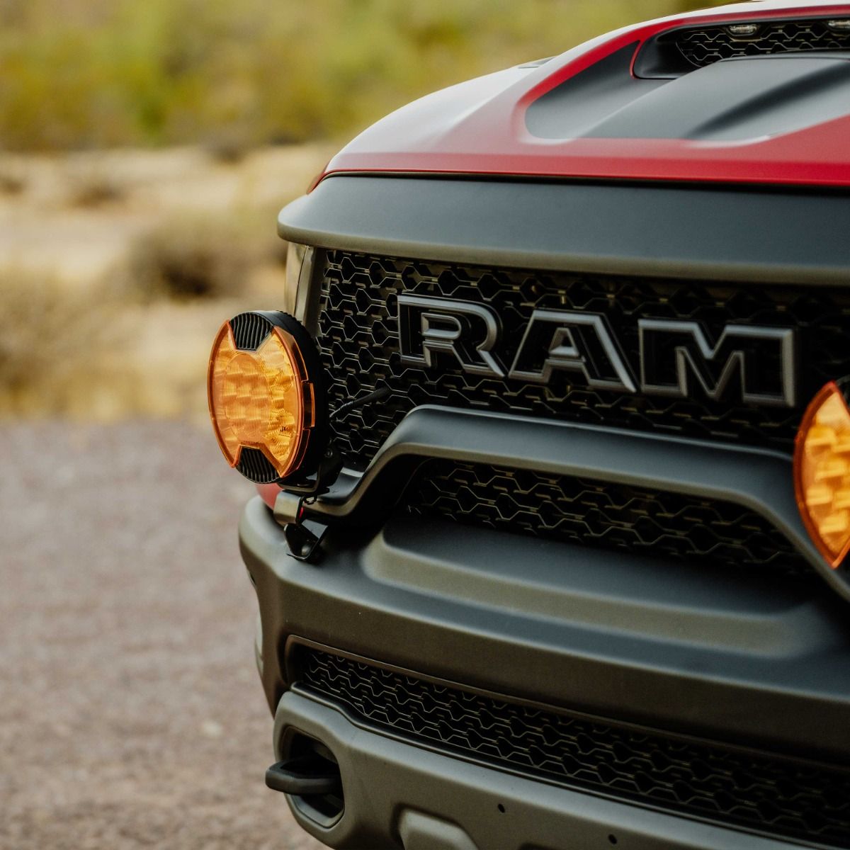 KC HiLiTES 2019+ RAM 1500 Rebel/TRX Grill Mount Light Brackets for Two Lights