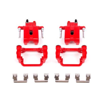 PowerStop 05-19 Chrysler 300 Rear Red Calipers w/Brackets - Pair