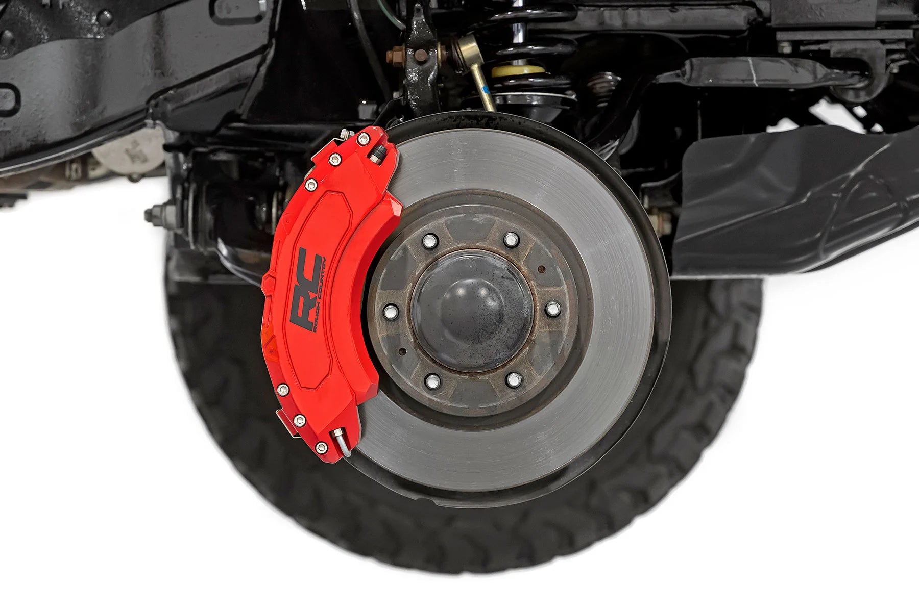 Rough Country Caliper Covers Front and Rear | Red | Ram 1500 2WD/4WD (2019-2025)