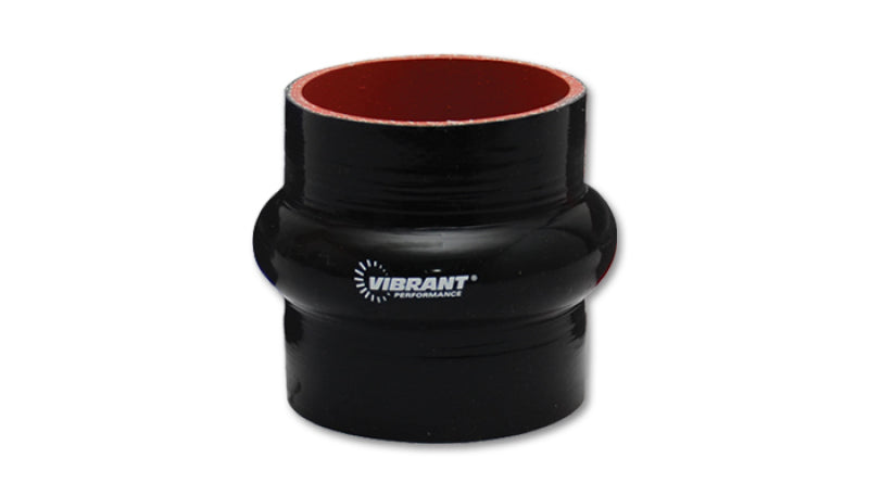 Vibrant Silicone Hump Hose Coupler 1.625in ID x 3.00in Long - Black
