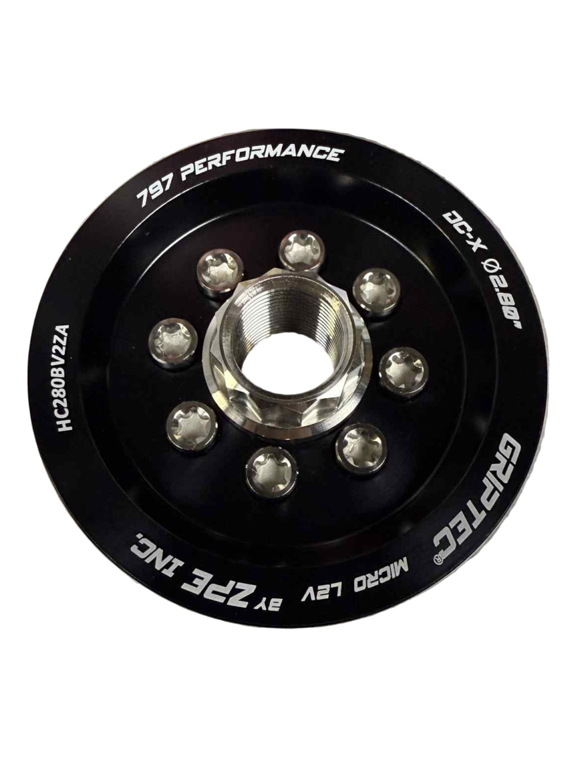 ZPE Griptec Hellcat Pulley 10 Rib Kit with HUB W/GripTec® V2
