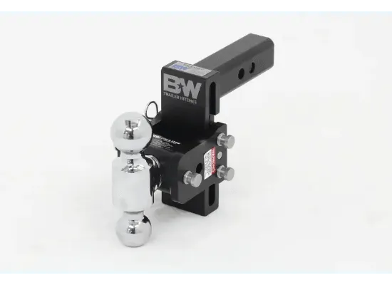 B&W Tow & Stow 2-Ball Mount - 2" Hitch - 5" Drop, 5-1/2" Rise - 10K - Black