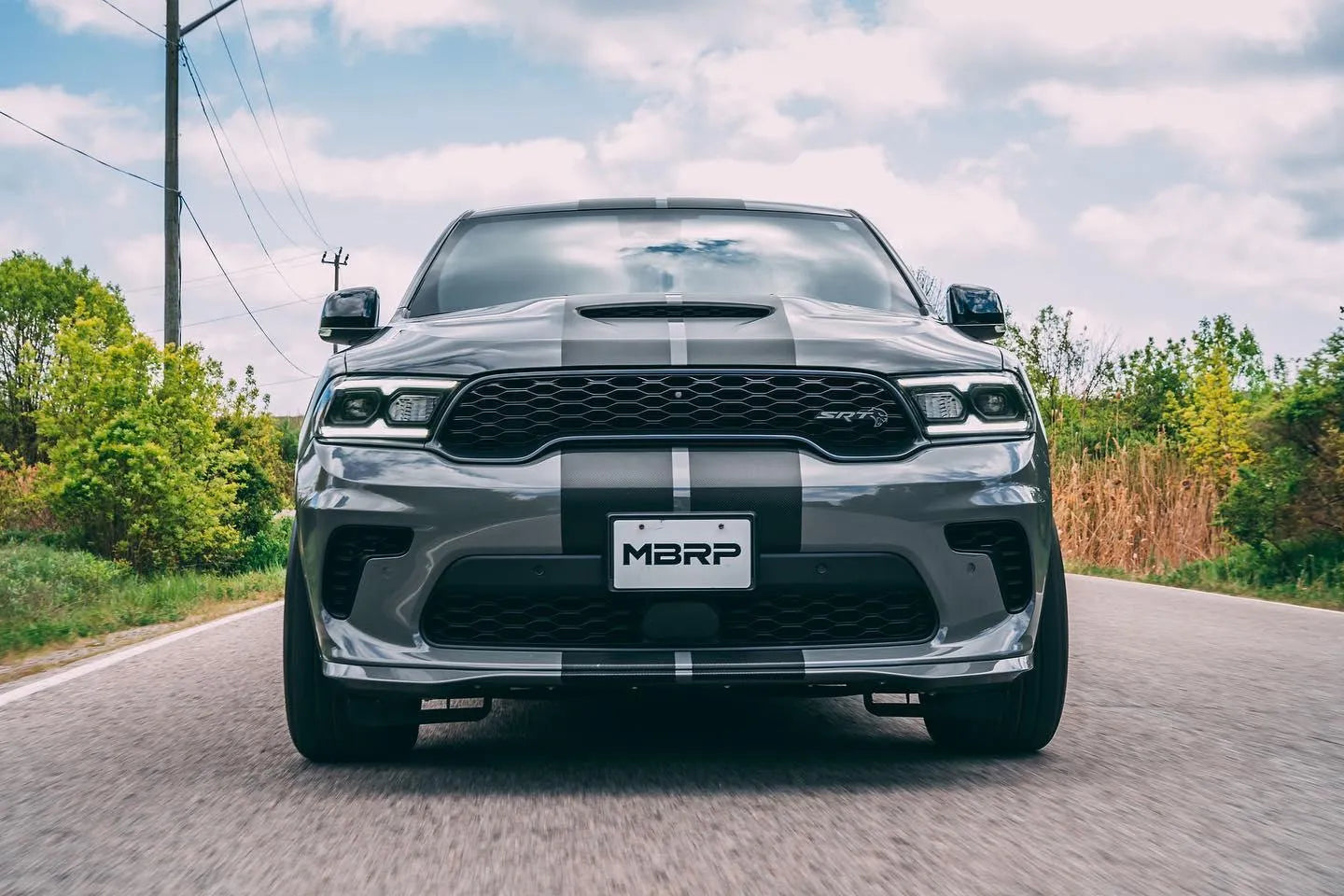 MBRP 2018+ Dodge Durango SRT / SRT Hellcat 6.4L/6.2L 3in Race Dual Rear Exit Catback Exhaust