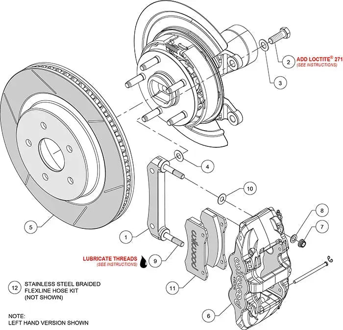 Wilwood AERO4 Big Brake Truck Rear Brake Kit 2013-2018 Ram 1500