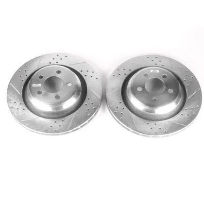 PowerStop 05-2023 Charger / Challenger / 300 W 4 Piston Rear Calipers Rear Evolution Drilled & Slotted Rotors - Pair