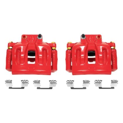 PowerStop 12-17 Chrysler 300 Front Red Calipers w/Brackets - Pair