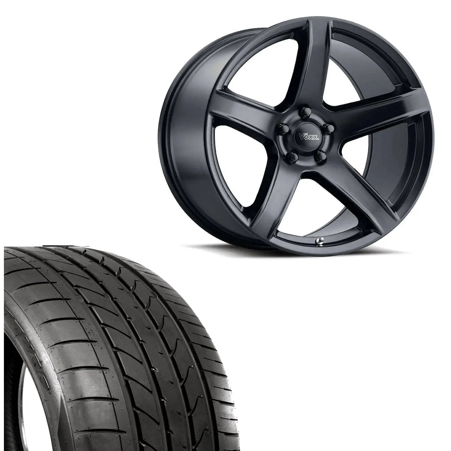 Hellcat Replica 2 Wheels 20x9.5 W/ Atturo AZ850 275 40 20 Wheel & Tire Package(Many Finishes) (Dodge Charger / Challenger Fitment)