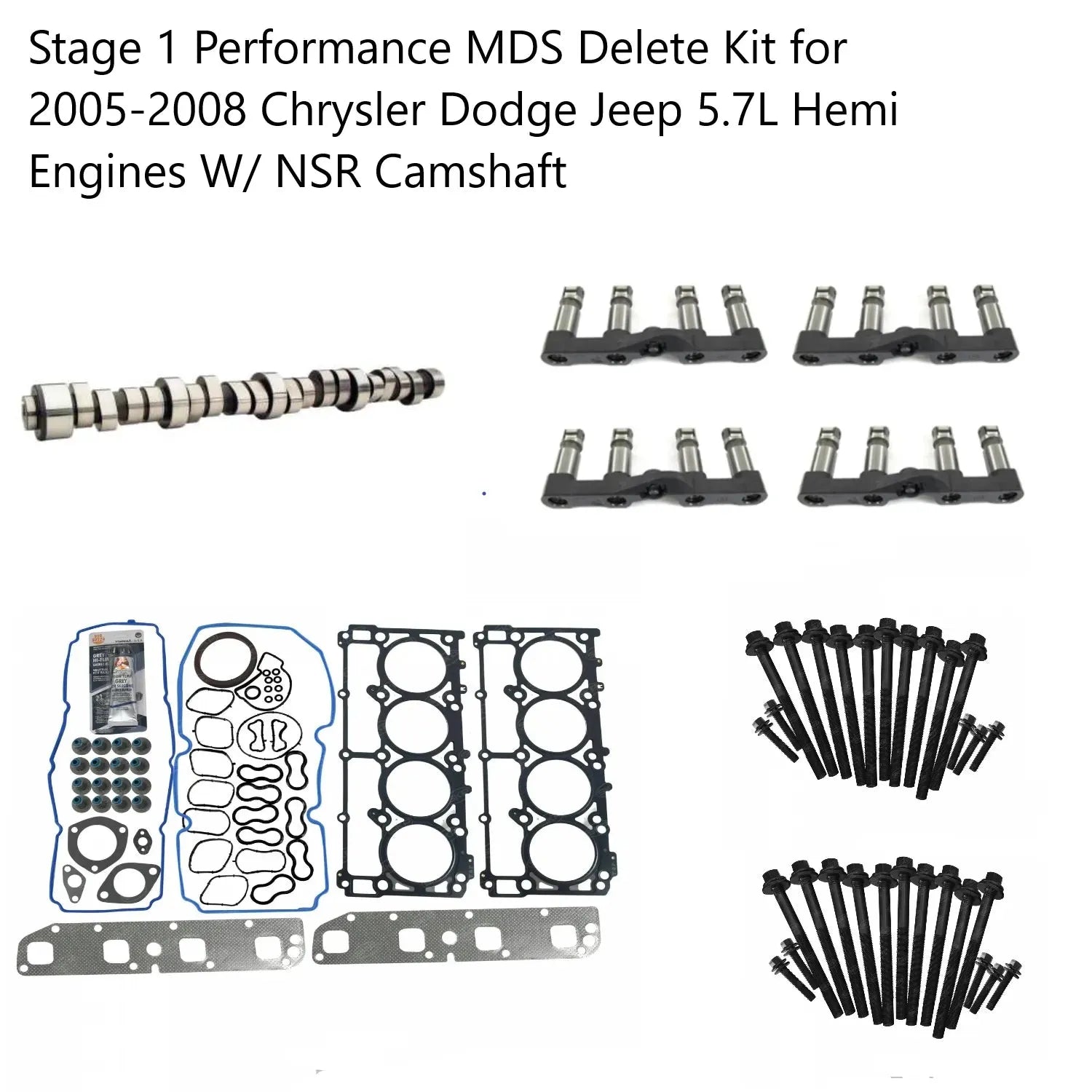 Stage 1 Performance MDS Delete Kit W/ NSR Camshaft for 2005-2008 Chrysler Dodge Jeep 5.7L Pre Eagle Hemi Engines
