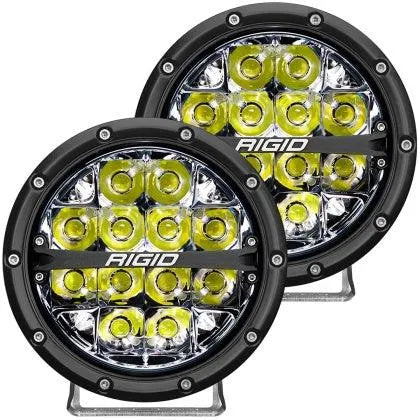 Rigid Industries 360-Series 6in LED Off-Road Spot Beam (choose backlight) Pair