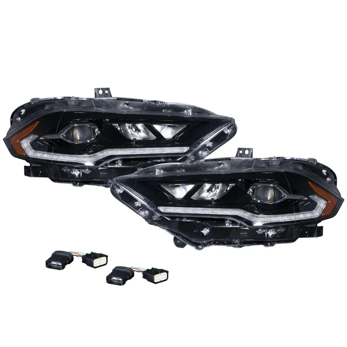 2018-2023 Ford Mustang LED Headlights Pair Form Lighting - FL0009