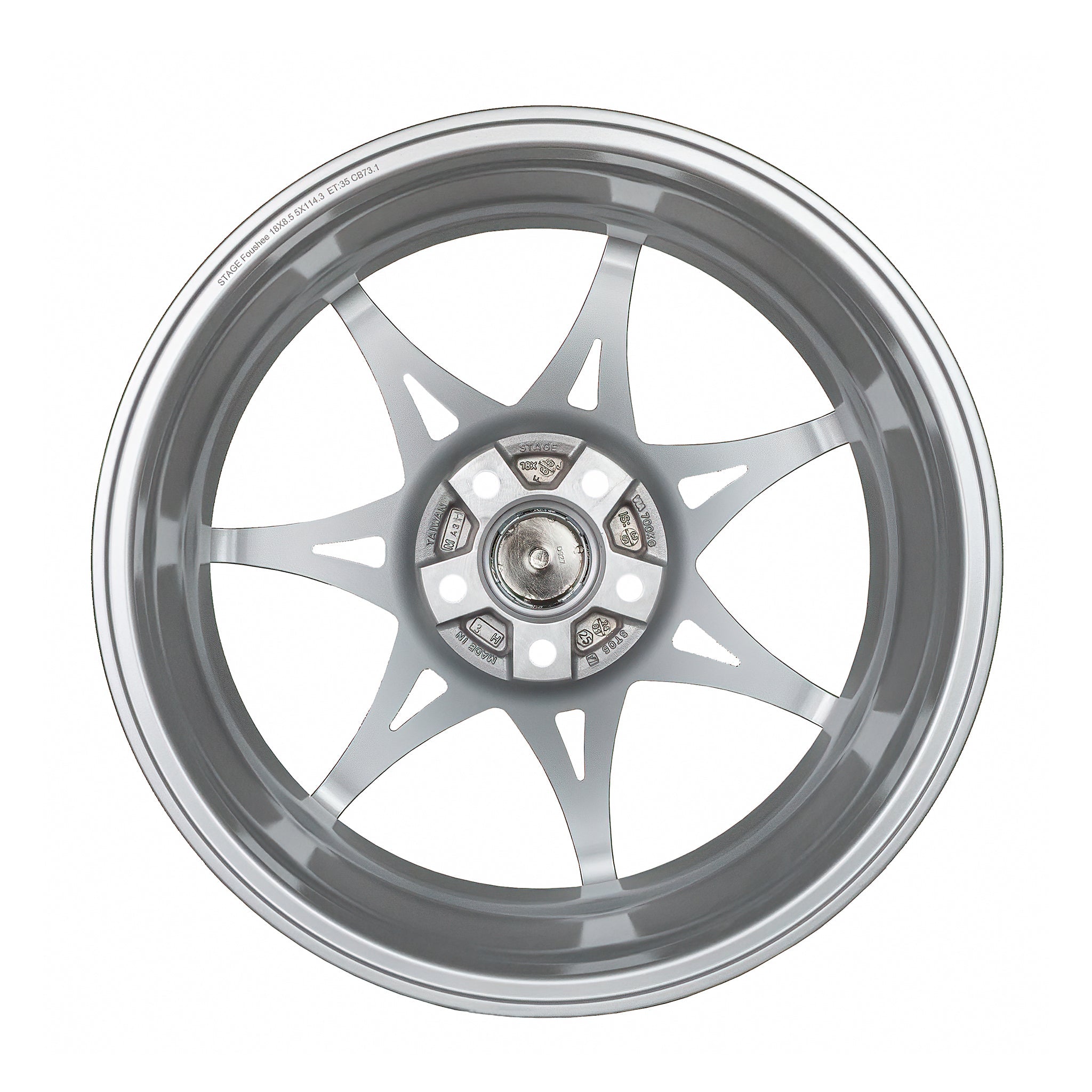 Stage Wheels Foushee 18x8.5 +42mm 5x112 CB: 73.1 Color: Liquid Silver