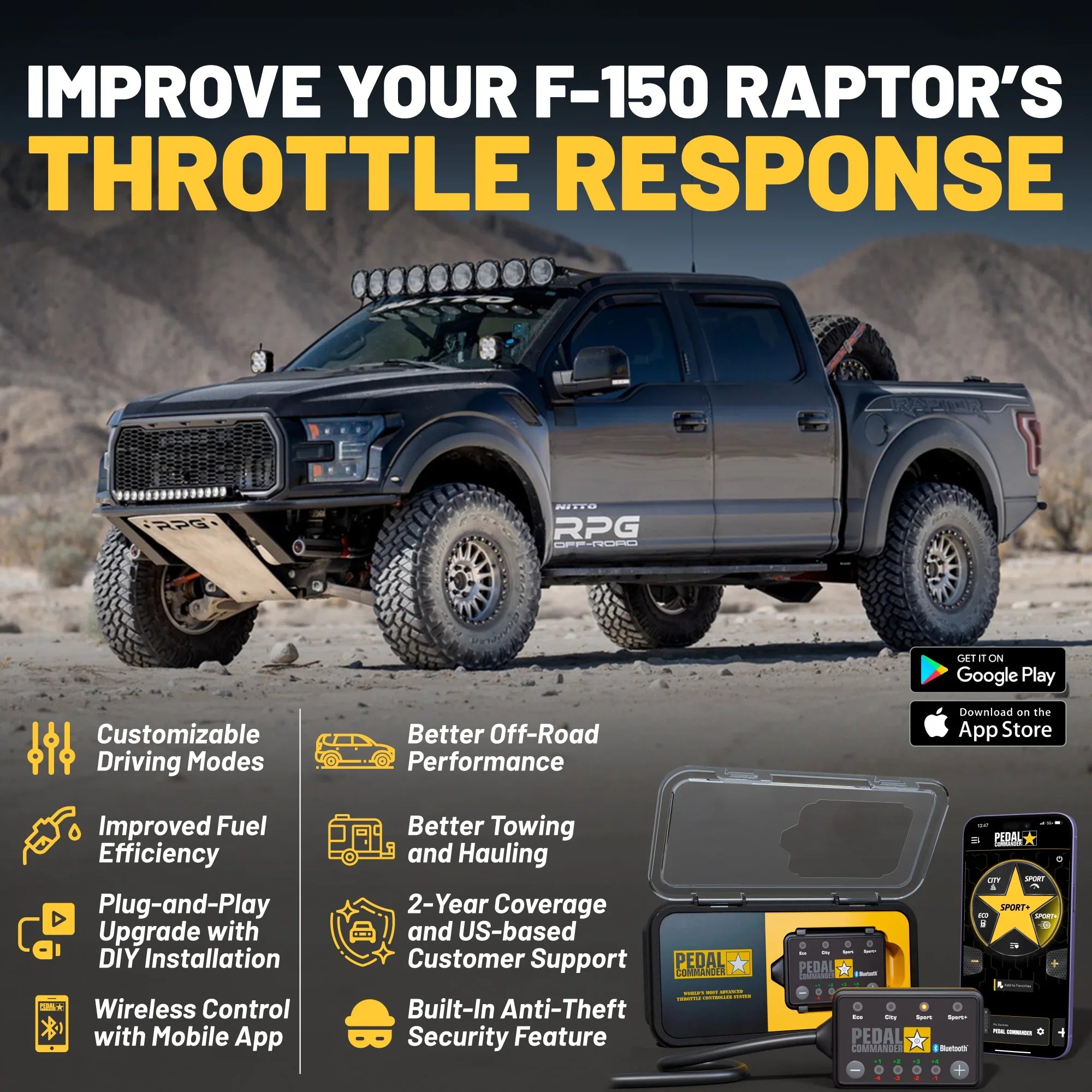 Pedal Commander for Ford F150 Raptor