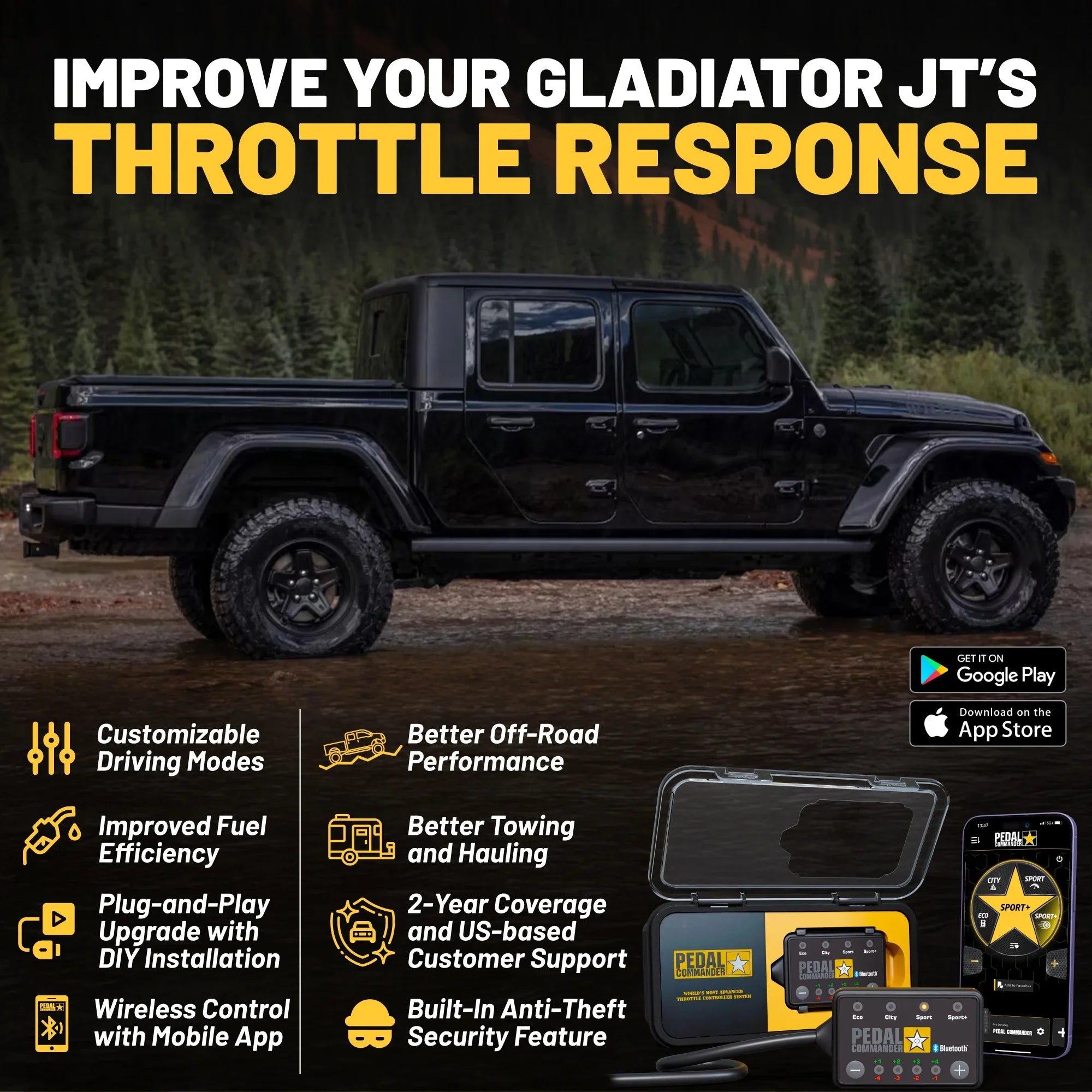 Pedal Commander for Jeep Gladiator