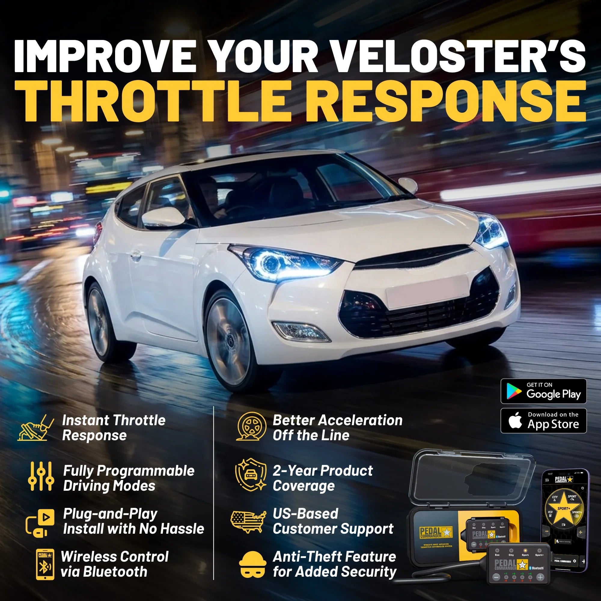 Pedal Commander for Hyundai Veloster