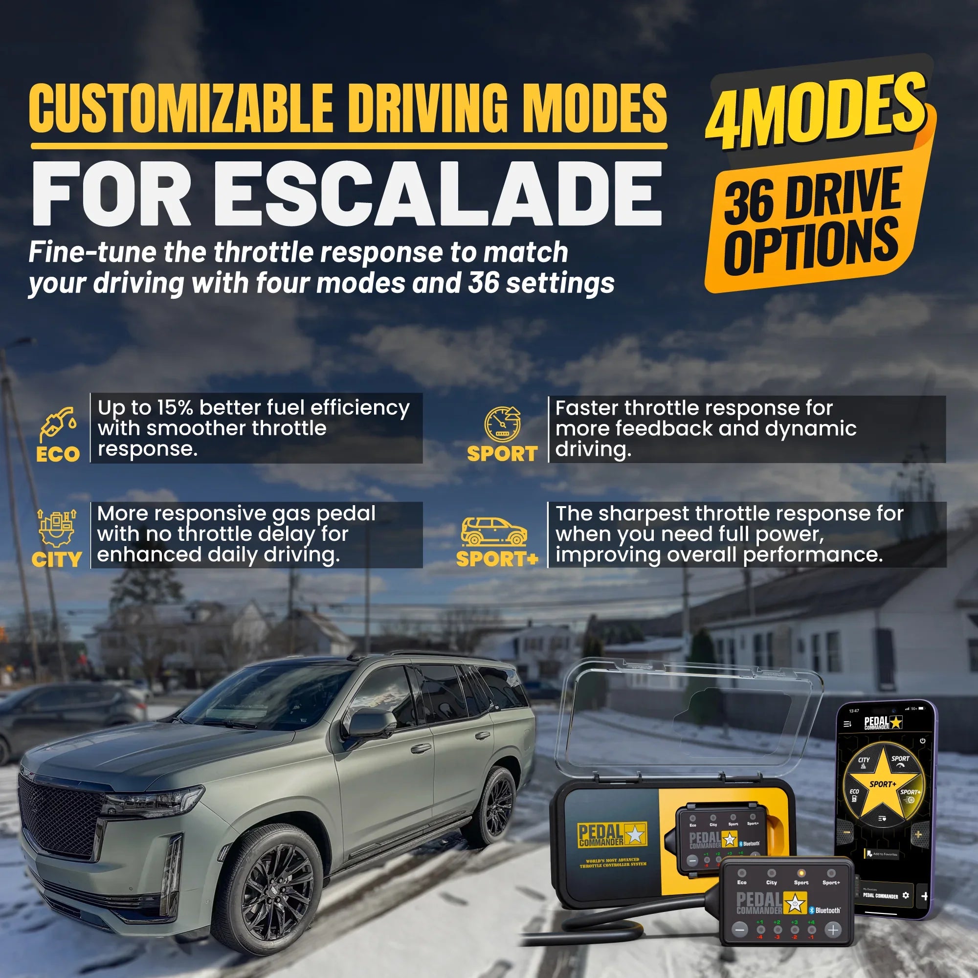 Pedal Commander for Cadillac Escalade
