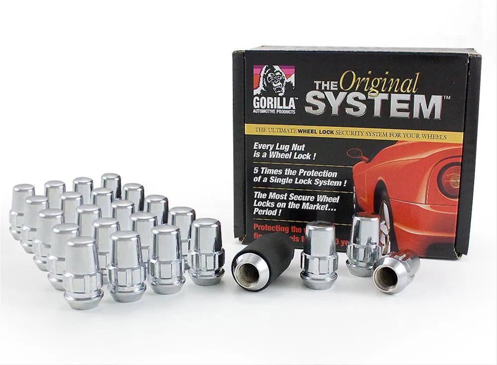 Gorilla Wheel Lock Systems 14mm x 1.5 (Mopar Thread Pitch) Set of 24 Chrome