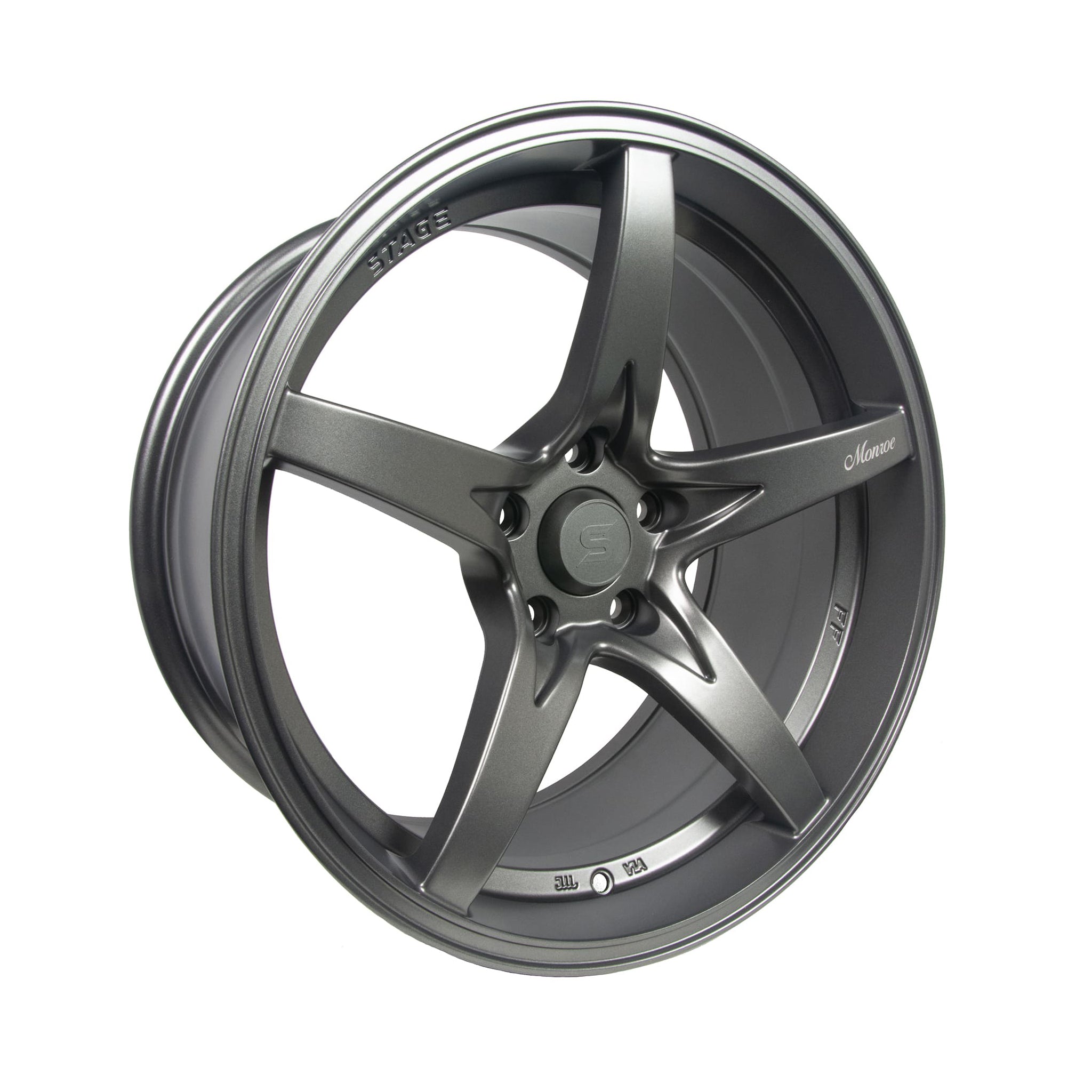Stage Wheels Monroe 18x9 +22mm 5x120 CB: 74.1 Color: Matte Gun Metal