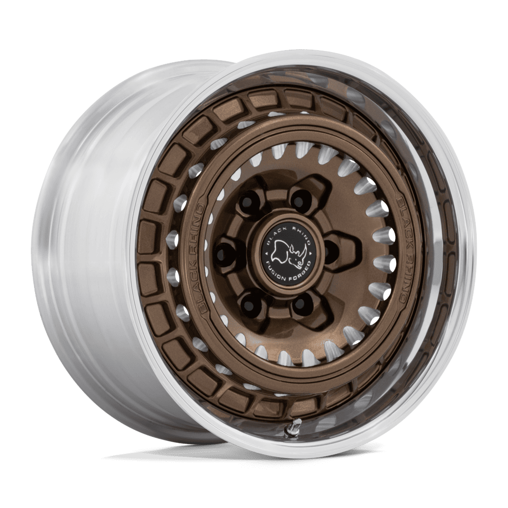 Black Rhino BASTION Gloss Bronze Milled W/ Polishe 6x139.7 Wheels - product view 1