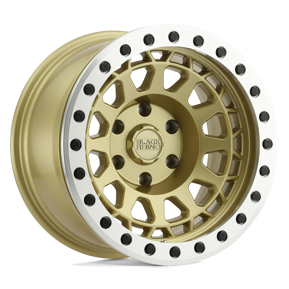 Black Rhino PRIMM BEADLOCK Matte Gold W/ Machined Ring 6x139.7 Wheels - product view 1