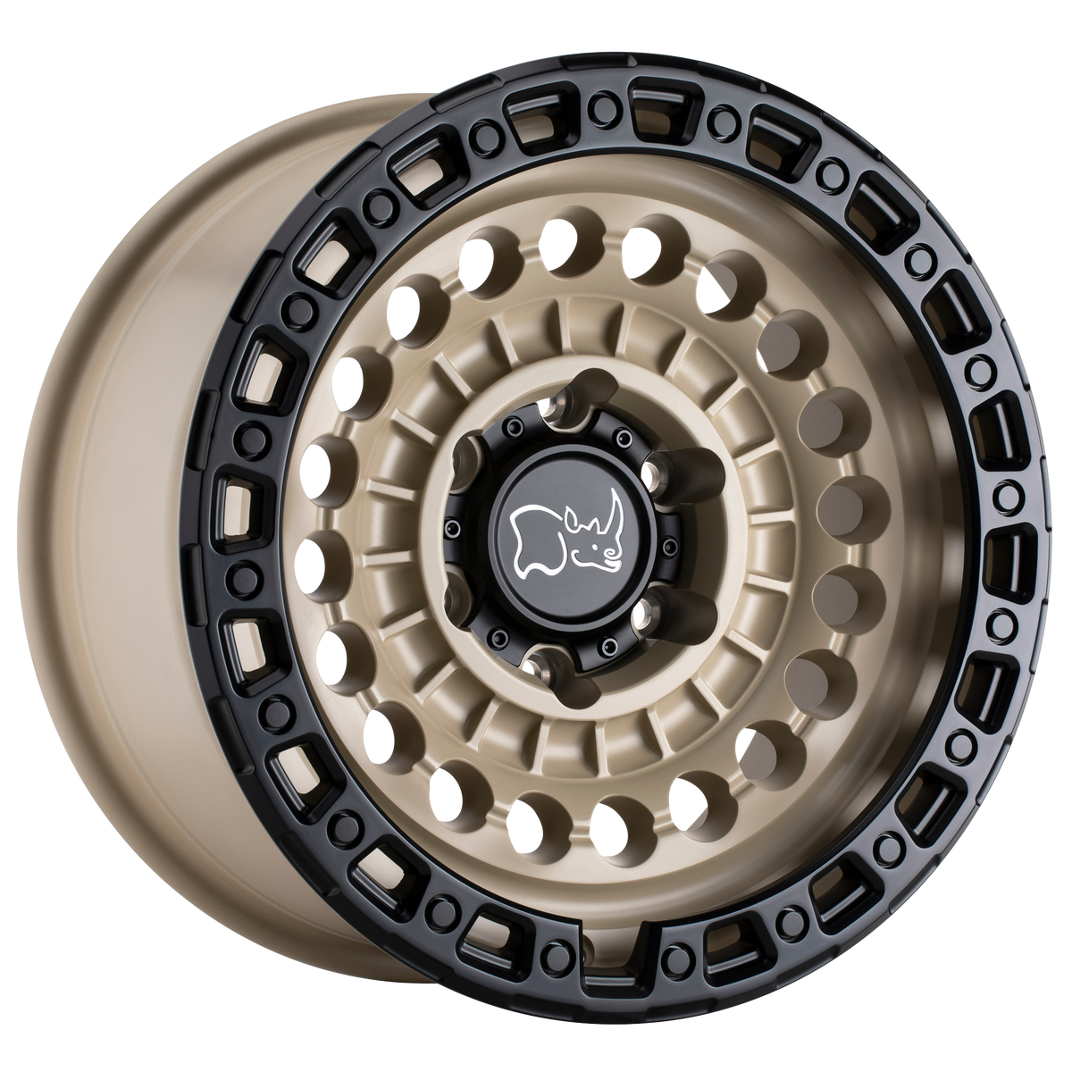 Black Rhino SENTINEL Desert Sand W/ Black Ring 6x139.7 Wheels - product view 1